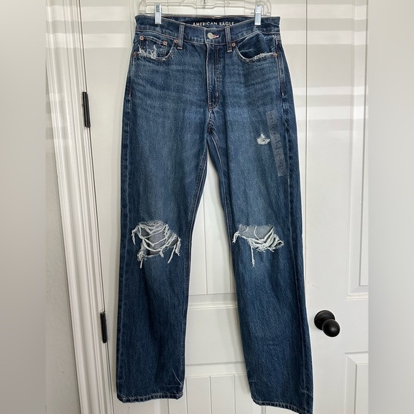 American Eagle Outfitters Denim - American Eagle Women’s Distressed Straight Jeans
